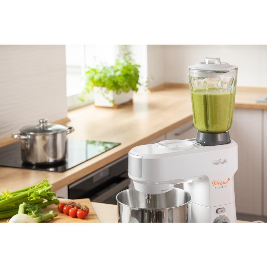Sencor - Robot da cucina con acciaio inossidabile ciotola 1000W/230V bianco
