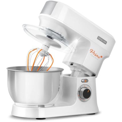 Sencor - Robot da cucina con acciaio inossidabile ciotola 1000W/230V bianco