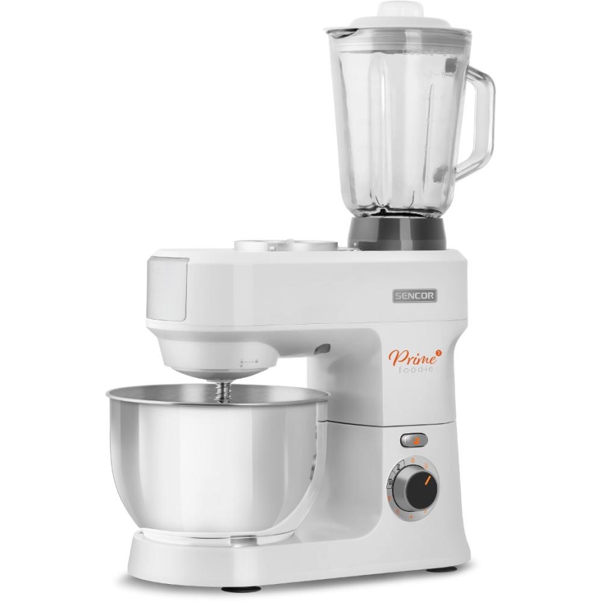 Sencor - Robot da cucina con acciaio inossidabile ciotola 1000W/230V bianco