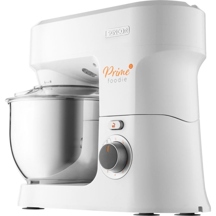 Sencor - Robot da cucina con acciaio inossidabile ciotola 1000W/230V bianco