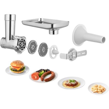 Sencor - Robot da cucina con acciaio inossidabile ciotola 1000W/230V bianco