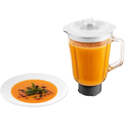 Sencor - Robot da cucina con acciaio inossidabile ciotola 1000W/230V bianco
