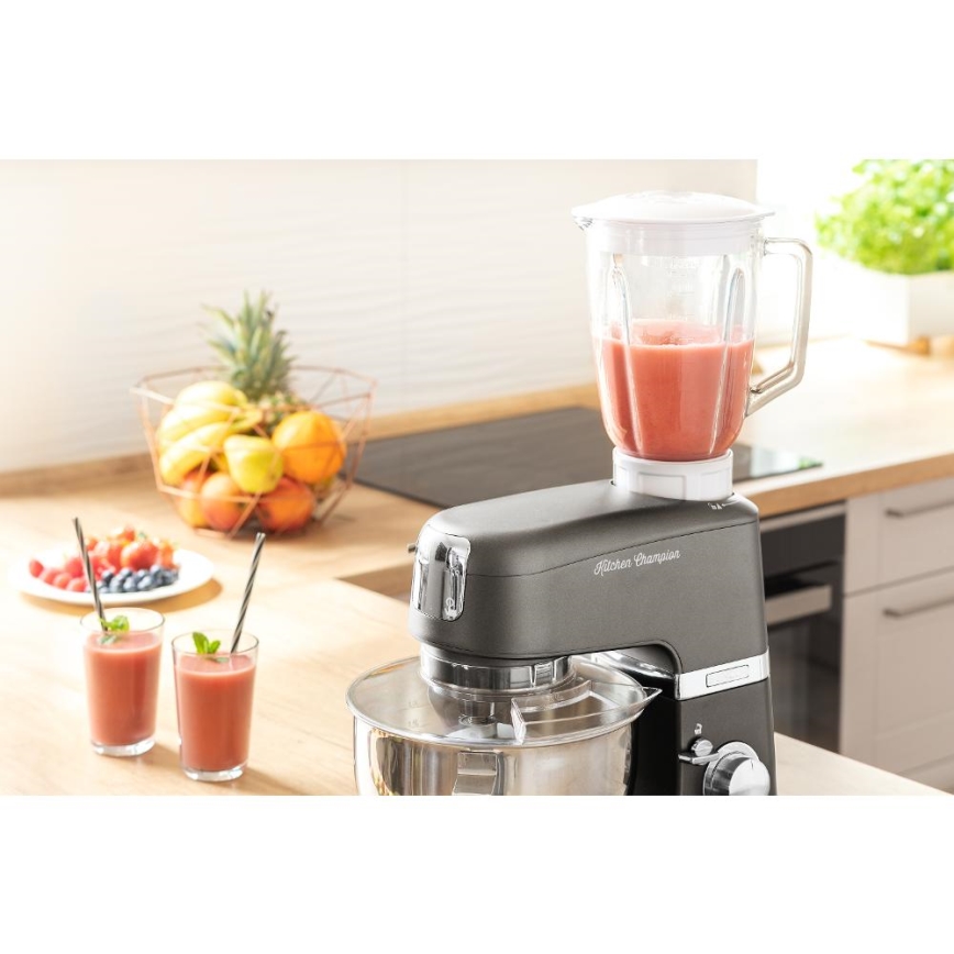 Sencor - Robot da cucina con acciaio inossidabile ciotola 1000W/230V grigio