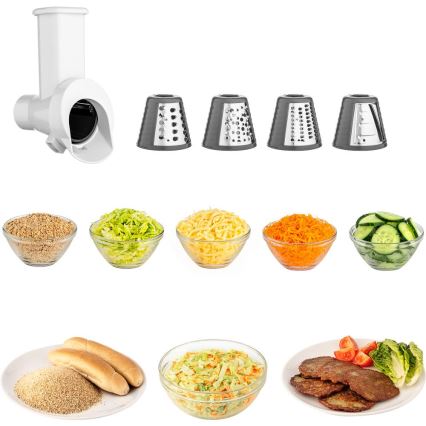 Sencor - Robot da cucina con acciaio inossidabile ciotola 1000W/230V grigio