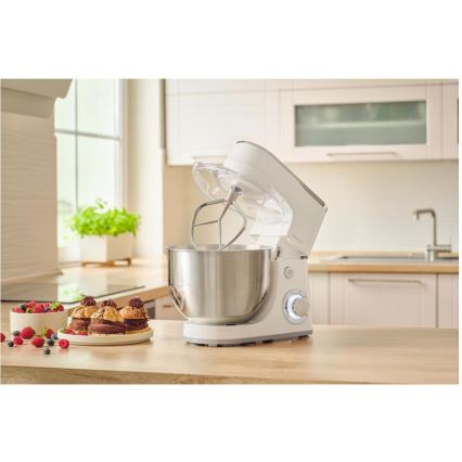 Sencor - Robot da cucina con acciaio inossidabile ciotola 1300W/230V bianco