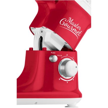 Sencor - Robot da cucina con ciotola in acciaio inox 600W/230V rosso