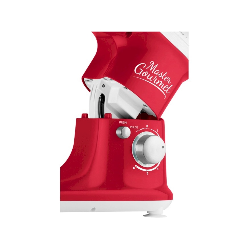 Sencor - Robot da cucina con ciotola in acciaio inox 600W/230V rosso