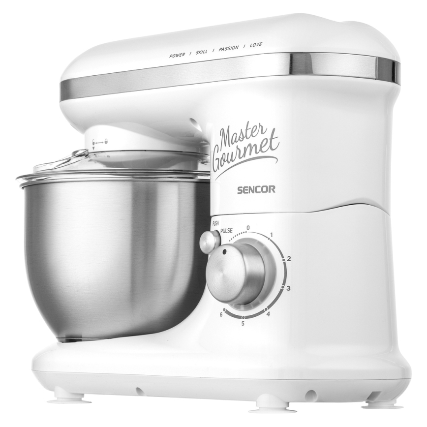Sencor - Robot da cucina girevole in acciaio inox 600W/230V