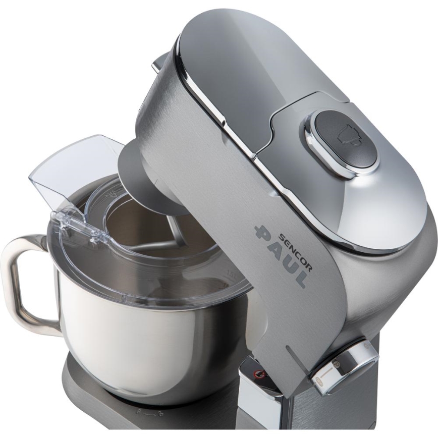 Sencor - Robot da cucina multifunzione con ciotola in acciaio inox 1500W/230V cromo opaco