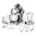 Sencor - Robot de cuisine avec bol en acier inoxydable 1000W/230V gris