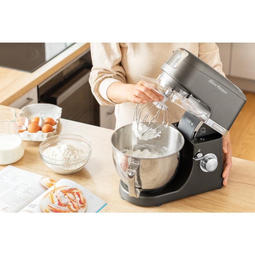 Sencor - Robot de cuisine avec bol en acier inoxydable 1000W/230V gris