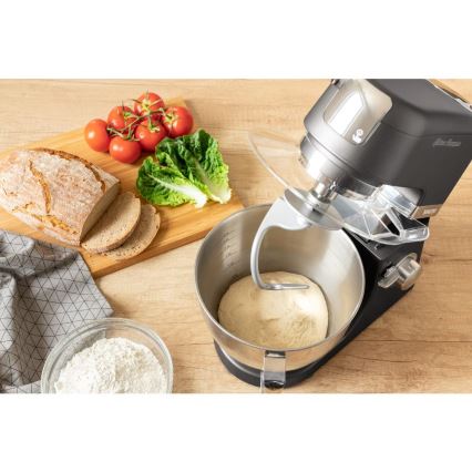 Sencor - Robot de cuisine avec bol en acier inoxydable 1000W/230V gris