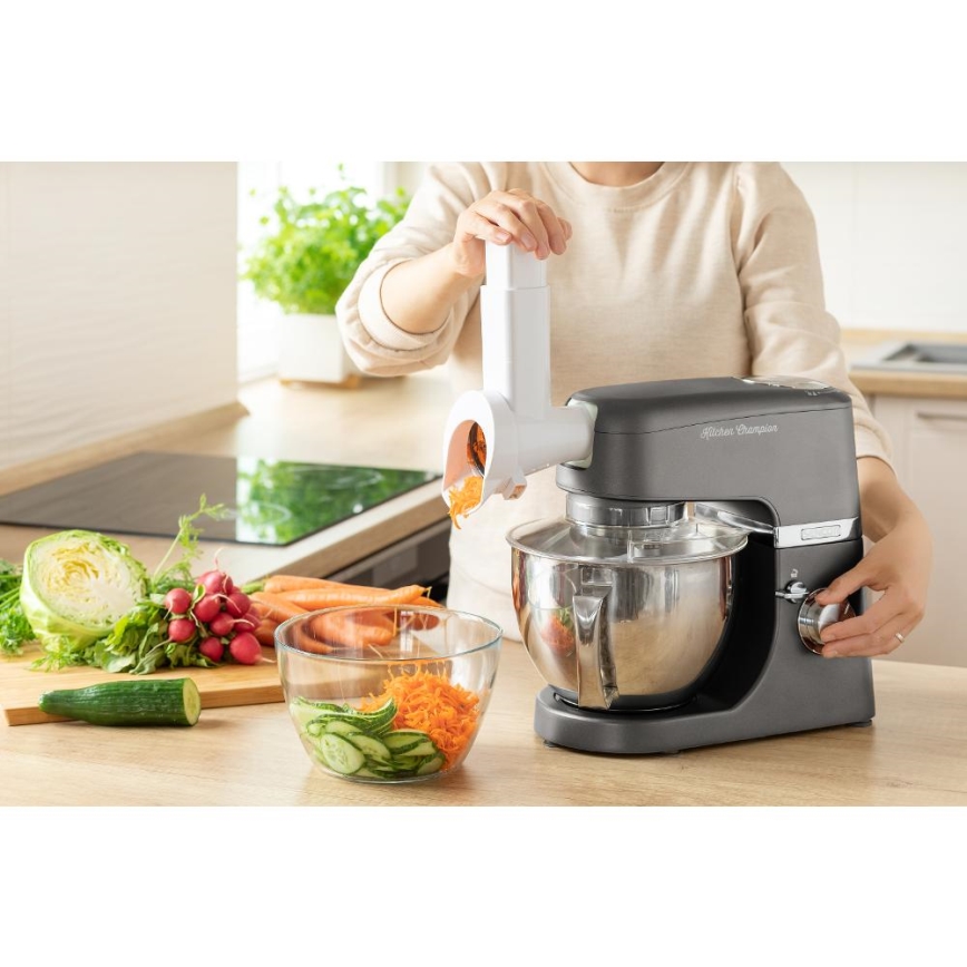 Sencor - Robot de cuisine avec bol en acier inoxydable 1000W/230V gris