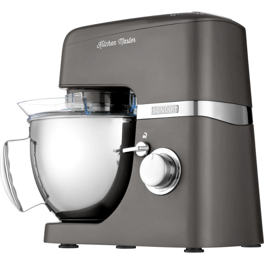Sencor - Robot de cuisine avec bol en acier inoxydable 1000W/230V gris