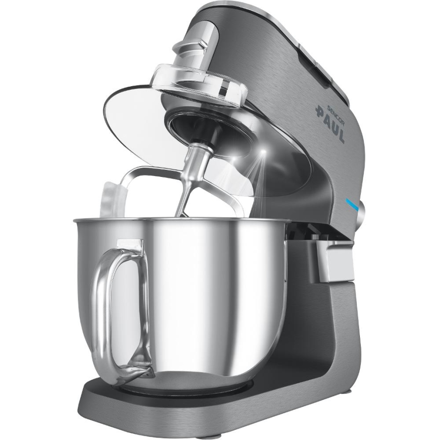 Sencor - Robot de cuisine multifonctions avec bol en acier inoxydable 1500W/230V chrome mat