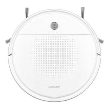 Sencor - Roboter-Staubsauger mit Wischmopp 2in1 18W/1500 mAh weiß + Fernbedienung