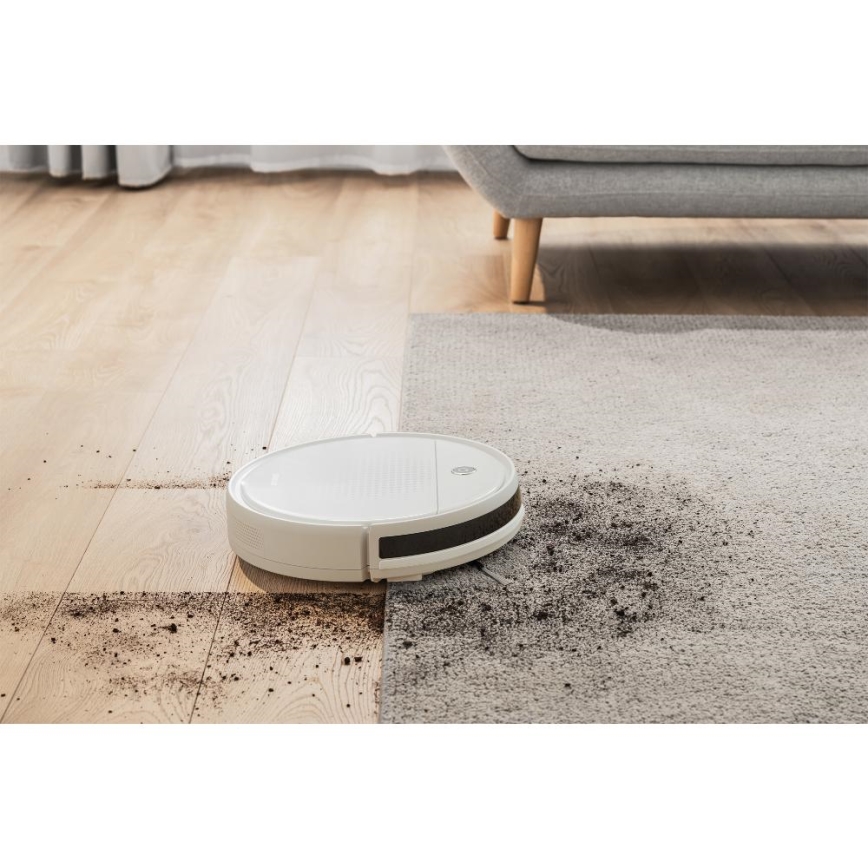 Sencor - Roboter-Staubsauger mit Wischmopp 2in1 18W/1500 mAh weiß + Fernbedienung