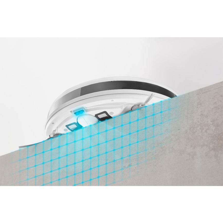 Sencor - Roboter-Staubsauger mit Wischmopp 2in1 18W/1500 mAh weiß + Fernbedienung