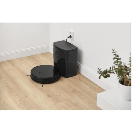 Sencor - Roboter-Staubsauger mit Wischfunktion 2-in-1 16 W/2600 mAh WLAN schwarz + Fernbedienung