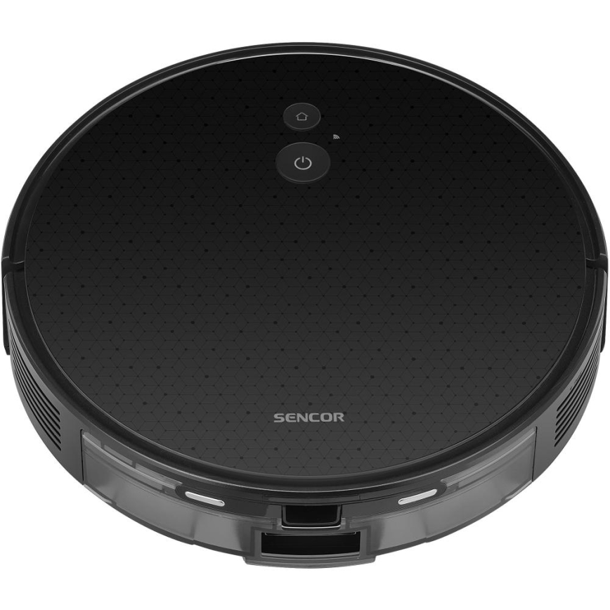 Sencor - Roboter-Staubsauger mit Wischfunktion 2-in-1 16 W/2600 mAh WLAN schwarz + Fernbedienung