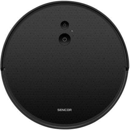 Sencor - Roboter-Staubsauger mit Wischfunktion 2-in-1 16 W/2600 mAh WLAN schwarz + Fernbedienung