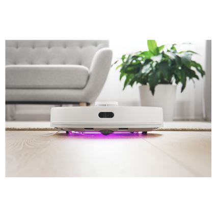 Sencor - Saugroboter 2-in-1 mit Wischfunktion, 50 W / 5000 mAh, Wi‑Fi, weiß, inkl. Fernbedienung
