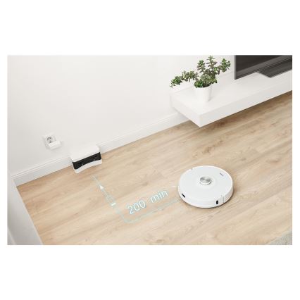 Sencor - Saugroboter 2-in-1 mit Wischfunktion, 50 W / 5000 mAh, Wi‑Fi, weiß, inkl. Fernbedienung