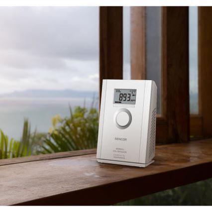 Sencor - Sensore wireless di anidride carbonica 5V/3xAA 2000 mAh