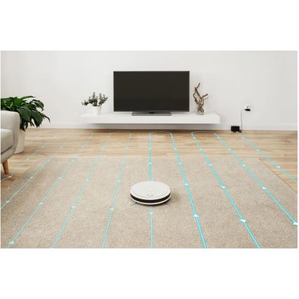 Sencor - Smart-Staubsaugerroboter  mit Wischmopp 2in1 28W/2600 mAh Wi-Fi weiß + Fernbedienung
