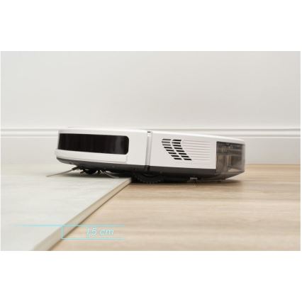 Sencor - Smart-Staubsaugerroboter  mit Wischmopp 2in1 28W/2600 mAh Wi-Fi weiß + Fernbedienung