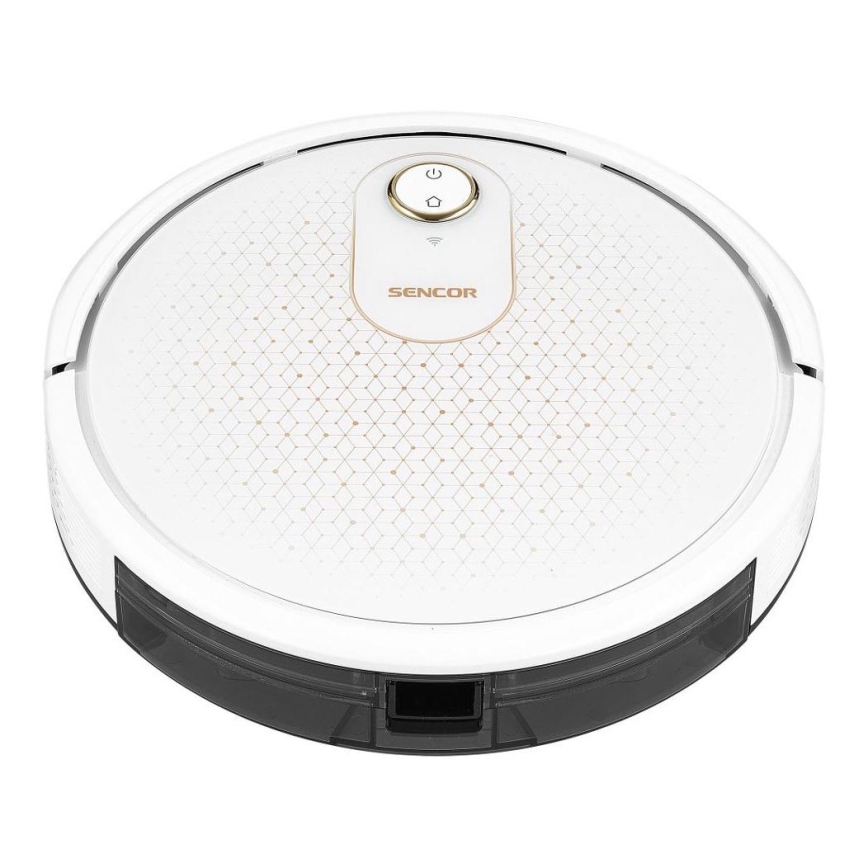 Sencor - Smart-Staubsaugerroboter  mit Wischmopp 2in1 28W/2600 mAh Wi-Fi weiß + Fernbedienung