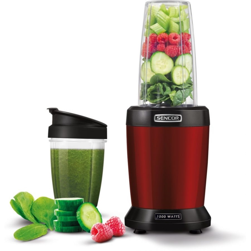 Sencor - Smoothie nutri Mixer 1000W/230V rot