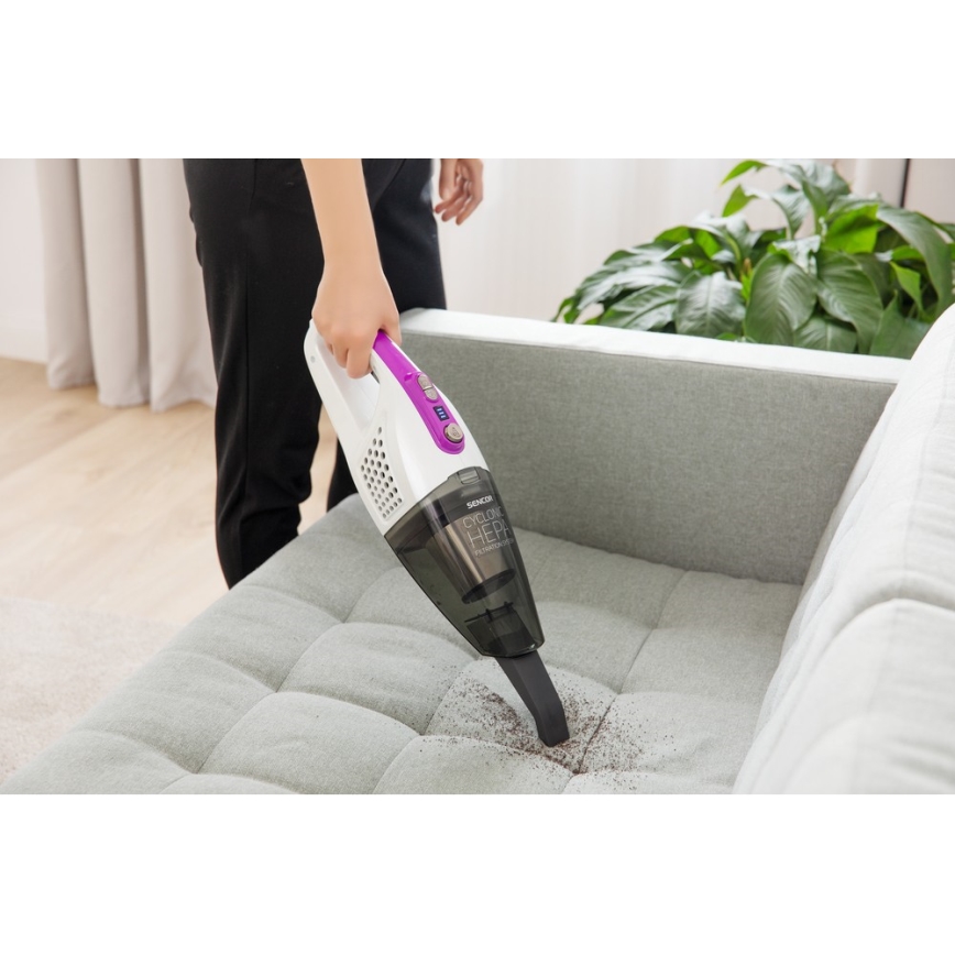 Sencor - Stabstaubsauger 2in1 110W/14,8V 2200 mAh weiß