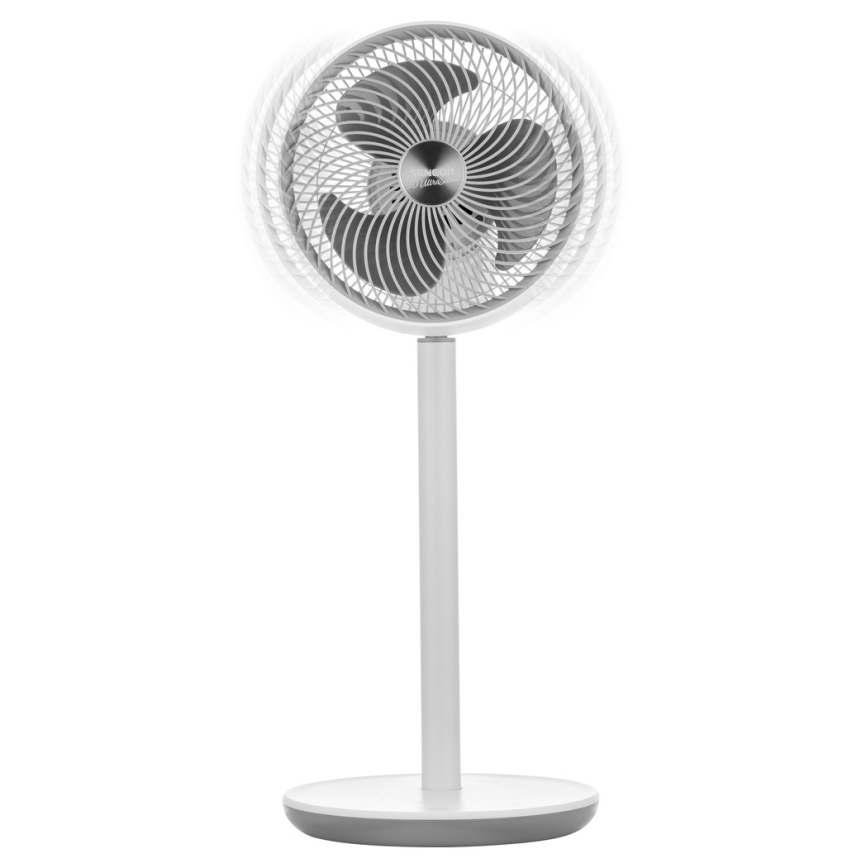 Sencor - Standventilator 3D UltraSilent 26W/230V weiß + Fernbedienung