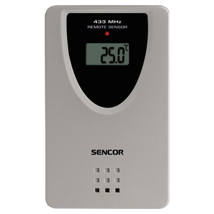 Sencor - Station météo avec écran couleur LCD, alarme et projection 2xAA