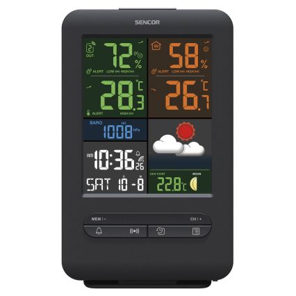 Sencor - Station météo avec LCD écran couleur 5V/1xCR2032