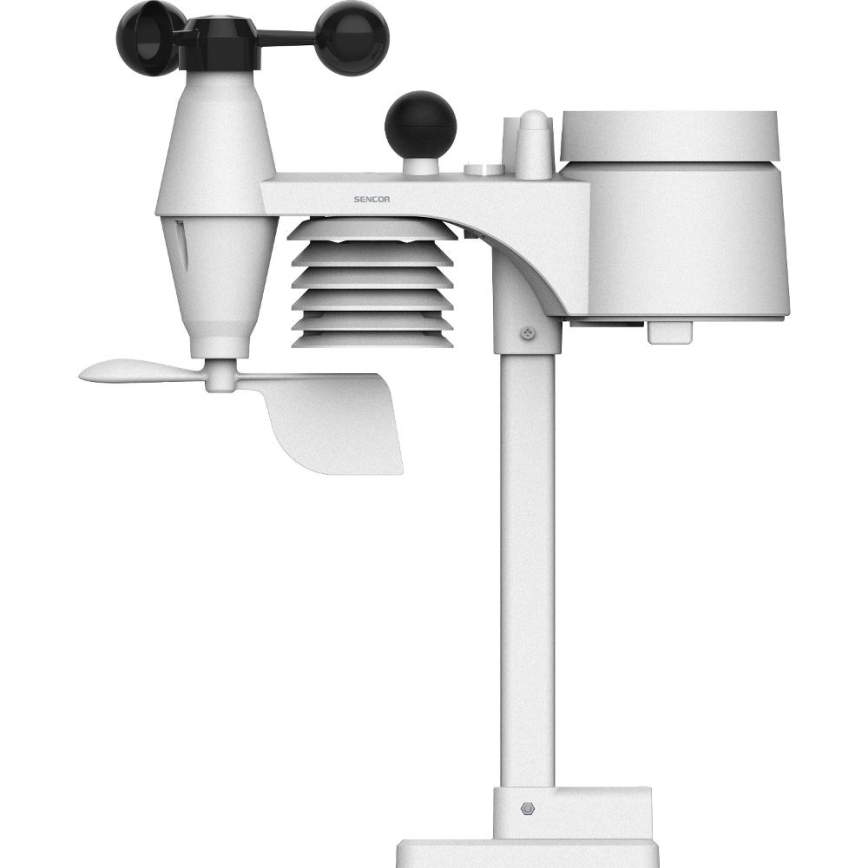 Sencor - Station météo professionnelle avec écran LCD couleur et réveil intégré 5V/1xCR2032 + 3xAA