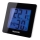 Sencor - Stazione meteo con display LCD e sveglia 1xAA nera