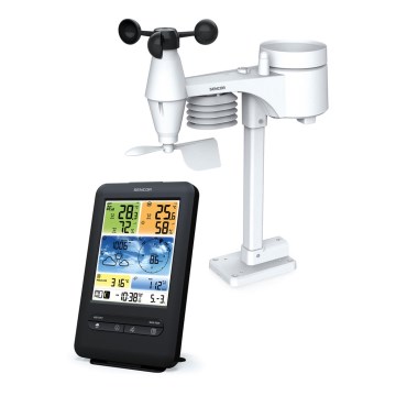 Sencor - Stazione meteo professionale con display LCD a colori 1xCR2032 Wi-Fi