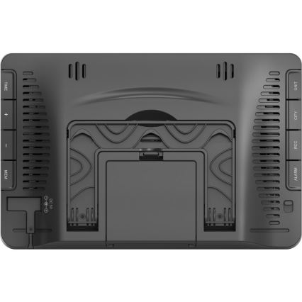 Sencor - Stazione meteorologica con display LCD a colori + 3 sensori 3xAA + 6xAA nero