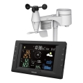 Sencor - Stazione meteorologica professionale con display LCD a colori e sveglia 5V/1xCR2032 + 3xAA