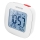 Sencor - Sveglia con display LCD e termometro 2xAAA bianco