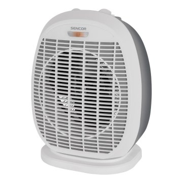 Sencor - Termoventilatore con resistenza 1200/2000W/230V bianco/grigio