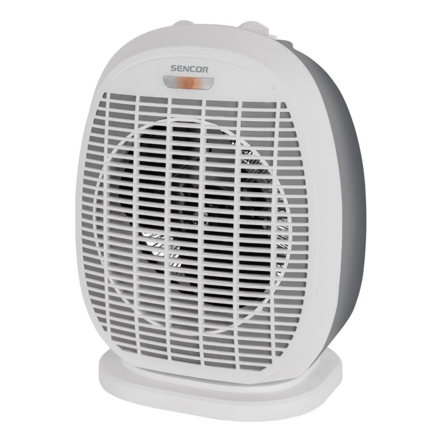 Sencor - Termoventilatore con resistenza 1200/2000W/230V bianco/grigio