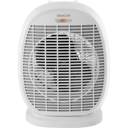 Sencor - Termoventilatore con resistenza 1200/2000W/230V bianco/grigio