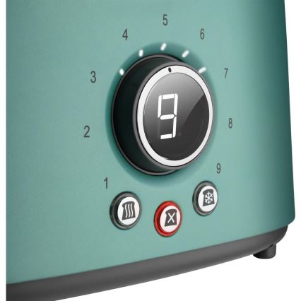 Sencor - Tostapane a due fessure con griglia riscaldante 1000W/230V verde menta