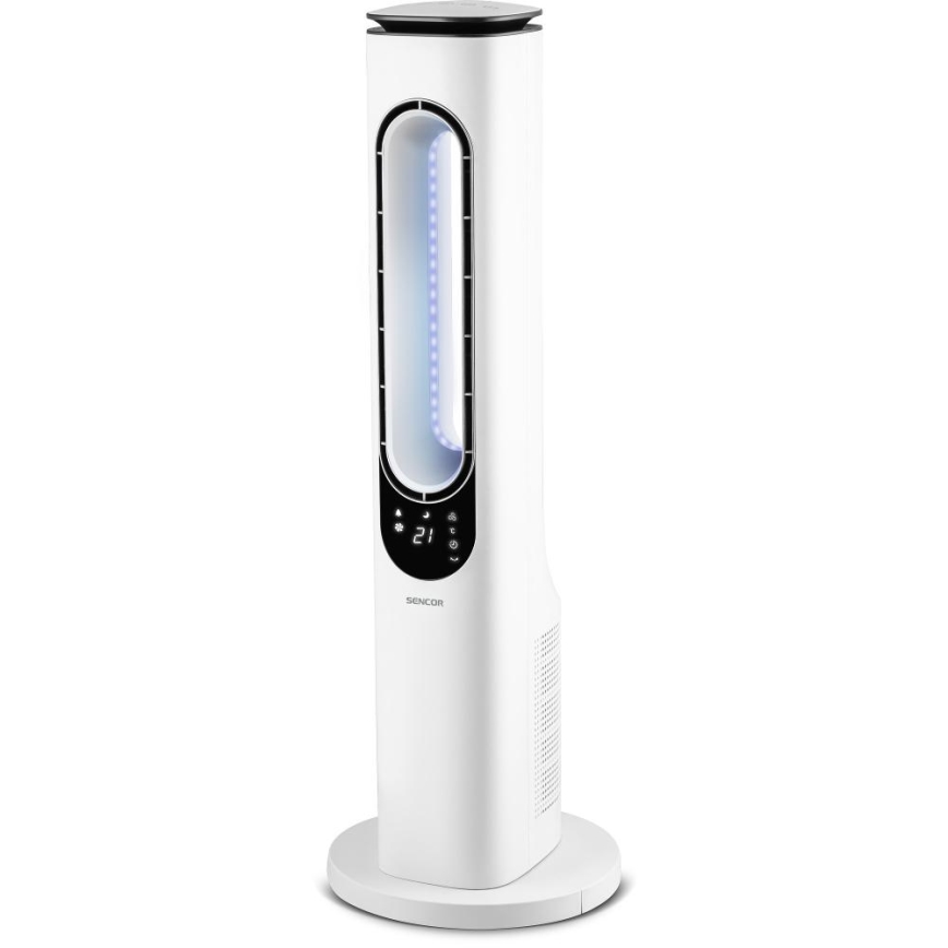 Sencor - Ventilateur colonne sans pales 50W/230V blanc + Télécommande