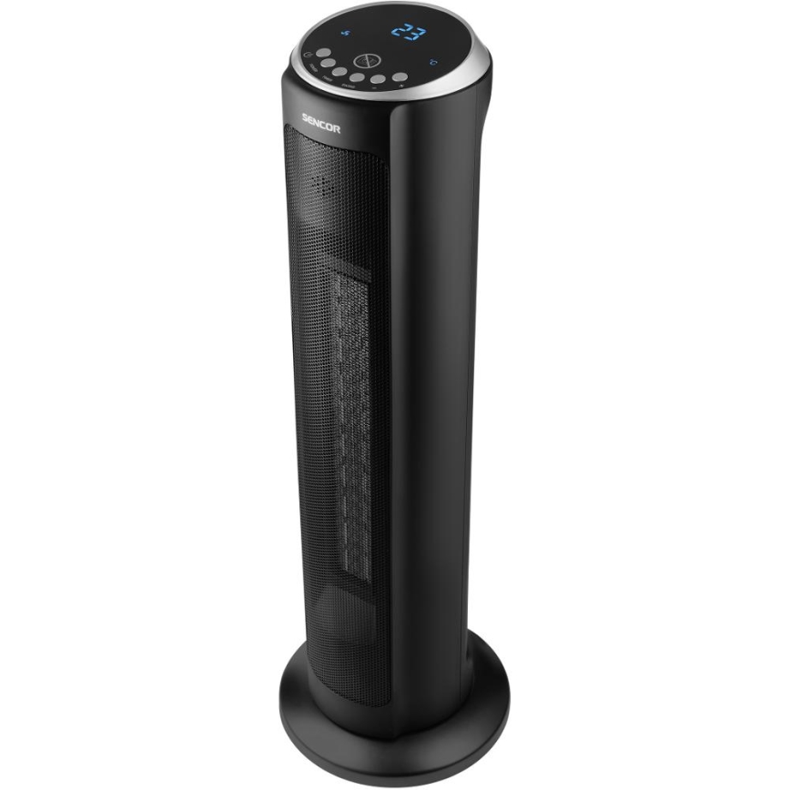 Sencor - Ventilatore con elemento riscaldante in ceramica 1300/2200W/230V nero + telecomando
