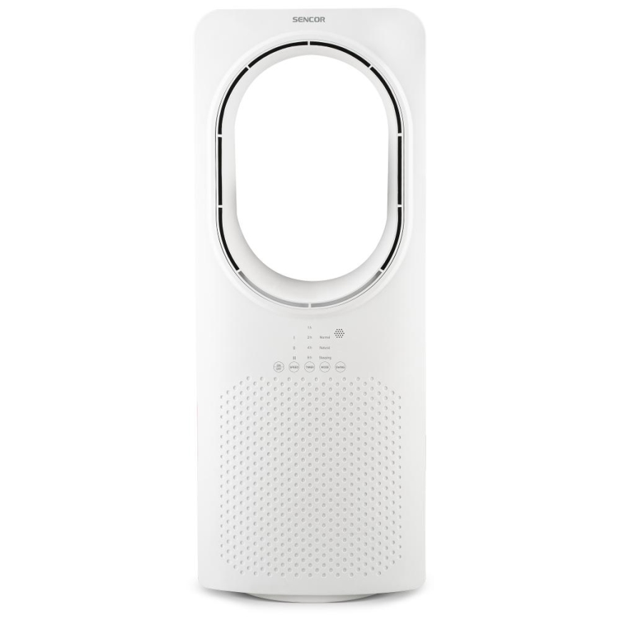 Sencor - Ventilatore da pavimento senza pale 50W/230V bianco + telecomando