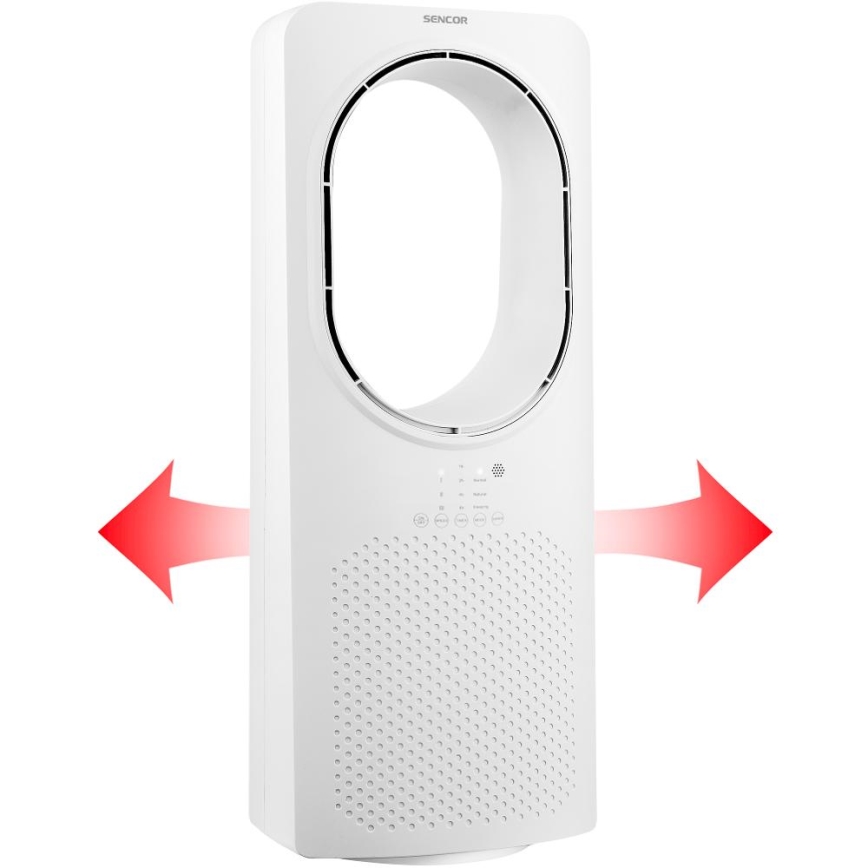 Sencor - Ventilatore da pavimento senza pale 50W/230V bianco + telecomando